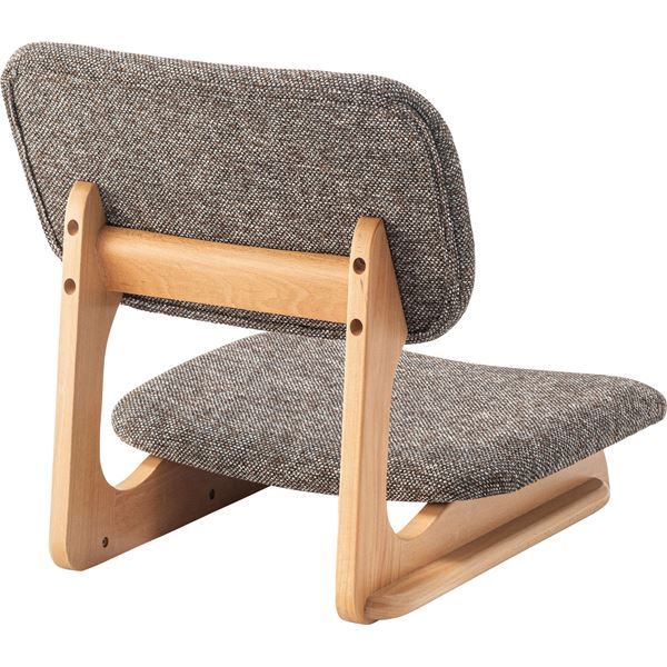 スーパSALE10倍＆4時間限定10％OFF フロアチェア 約W50×D56×H52×SH12cm ブラウン 完成品