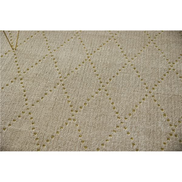 スーパSALE10倍＆4時間限定10％OFF スミノエ 洗える キッチンマット ポント 約幅45×長さ180cm ベージュ 日本製【代引NG】