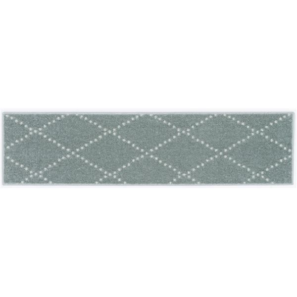 スーパSALE10倍＆4時間限定10％OFF スミノエ 洗える キッチンマット ポント 約幅45×長さ180cm ブルーグレー 日本製【代引NG】