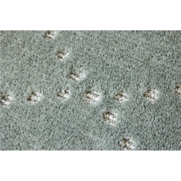 スーパSALE10倍＆4時間限定10％OFF スミノエ 洗える キッチンマット ポント 約幅45×長さ180cm ブルーグレー 日本製【代引NG】