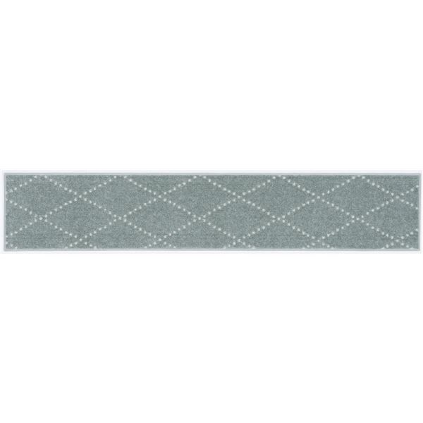 スーパSALE10倍＆4時間限定10％OFF スミノエ 洗える キッチンマット ポント 約幅45×長さ240cm ブルーグレー 日本製【代引NG】