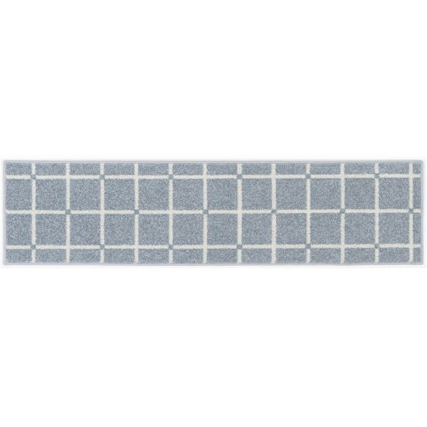 スーパSALE10倍＆4時間限定10％OFF スミノエ 洗える キッチンマット オセロ 約幅45×長さ180cm ブルー 日本製【代引NG】