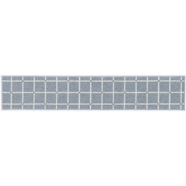 スーパSALE10倍＆4時間限定10％OFF スミノエ 洗える キッチンマット オセロ 約幅45×長さ240cm ブルー 日本製【代引NG】