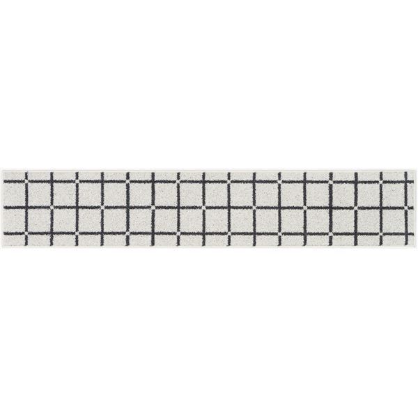 スーパSALE10倍＆4時間限定10％OFF スミノエ 洗える キッチンマット オセロ 約幅45×長さ240cm ホワイト 日本製【代引NG】