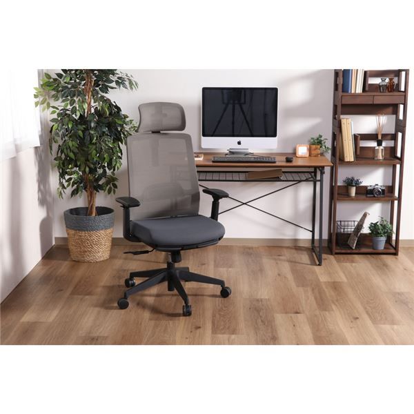 スーパSALE10倍＆4時間限定10％OFF オフィスチェア ダービット GY グレー 組立式【代引NG】