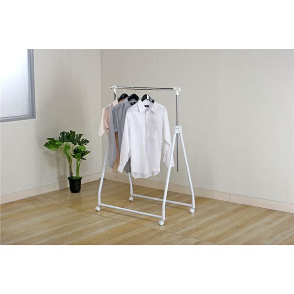 スーパSALE10倍＆4時間限定10％OFF 折りたたみ収納ハンガー WH ホワイト 組立式【代引NG】
