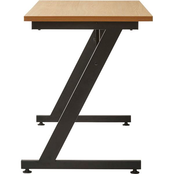 スーパSALE10倍＆4時間限定10％OFF デスク/パソコンデスク ナチュラル Z型脚 アジャスター付 組立品