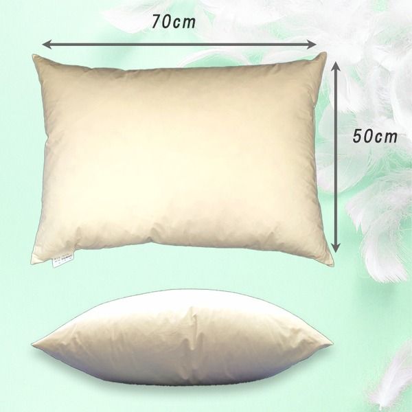スーパSALE10倍＆4時間限定10％OFF 羽根枕 ダック 約50×70cm スモールフェザー100% フェザーピロー Lサイズ
