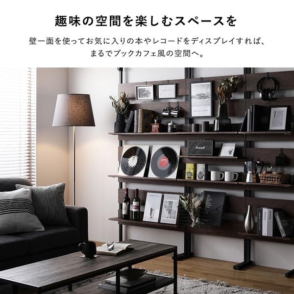 突っ張り ウォールラック 〔 60cm幅 ホワイト×ホワイト 〕 ミラー付 鏡付 壁面収納 棚 賃貸OK 工事不要 ウォールラック パーテーション ディスプレイラック 収納ラック 突っぱり つっぱり ラダーラック 壁面ラック インテリア家具 収納家具 玄関 組立品