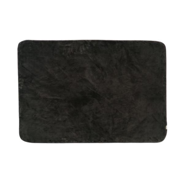 スーパSALE10倍＆4時間限定10％OFF ハーフケット 約100×140cm ダークグレー ステッチ 吸湿発熱機能 もこもこあったか ブランケット リビング インテリア雑貨