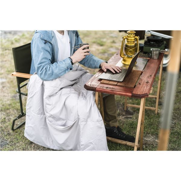 スーパSALE10倍＆4時間限定10％OFF ハーフケット 約100×140cm ネイビー 吸湿発熱 撥水 抗菌 防臭 防ダニ コンパクト収納 超軽量 カポック綿 あったか アウトドア