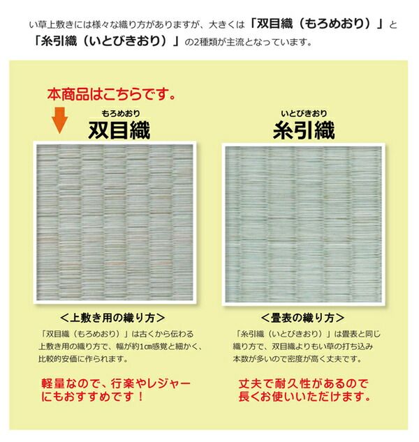 日本製 い草 上敷き/ラグマット 双目織 三六間6畳 約273×364cm 抗菌 防臭 調湿機能付き ほほえみ 〔リビング〕代引NG
