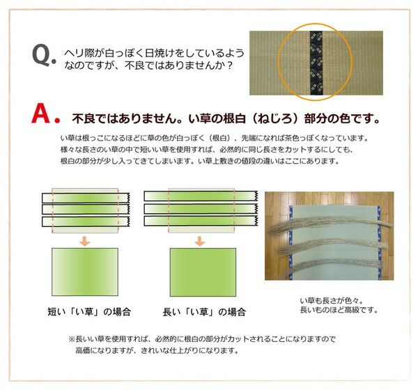 日本製 い草 上敷き/ラグマット 双目織 本間3畳 約191×286cm 抗菌 防臭 調湿機能付き 〔リビング 和室〕代引NG