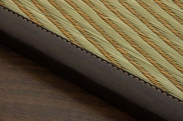 い草 ユニット畳/置き畳 【ブルー 約82×82×1.7cm 9枚1セット】 正方形 軽量タイプ 抗菌 防臭 消臭 調湿 ニール 半畳 市松 〔リビング〕【代引NG】