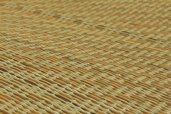 い草 ラグマット/絨毯 チップウレタン8mm入 約200×200cm 正方形 抗菌 防臭 ホットカーペット対応 〔リビング ダイニング〕代引NG