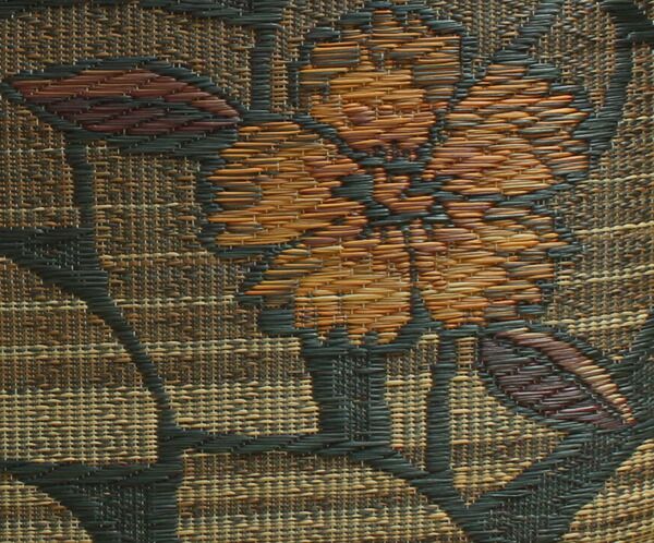 い草 座布団 袋織 織込千鳥 2枚組 ブラック 約60×60cm×2P 抗菌 防臭 調湿 日本製 なでしこ 〔リビング 来客 和室〕代引NG