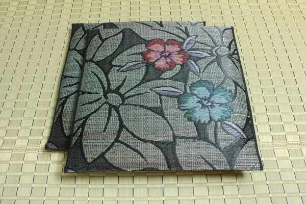 い草 座布団 袋織 織込千鳥 2枚組 ブルー 約60×60cm×2P 抗菌 防臭 調湿 日本製 なでしこ 〔リビング 来客 和室〕代引NG