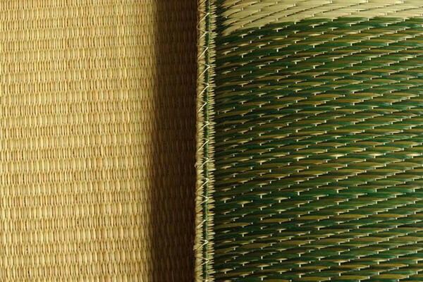 い草 座布団 織込千鳥 5枚組 ブラウン 約55×55cm×5P 抗菌 防臭 調湿 日本製 ブロック 〔リビング 来客 和室〕代引NG