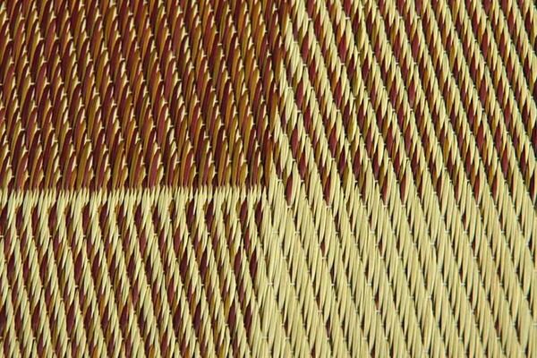い草 座布団 織込千鳥 2枚組 ブラウン 約55×55cm×2P 抗菌 防臭 調湿 日本製 ブロック 〔リビング 来客 和室〕代引NG