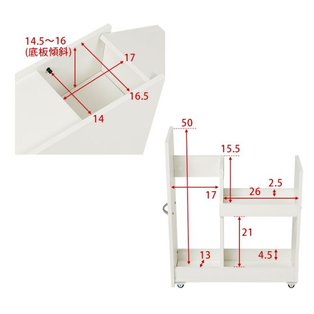 完成品 コストコ対応 スリムトイレラック 幅19cm 高さ74cm(キャスターつき コストコトイレットペーパー トイレ収納 隙間収納 トイレ用品 ラック)