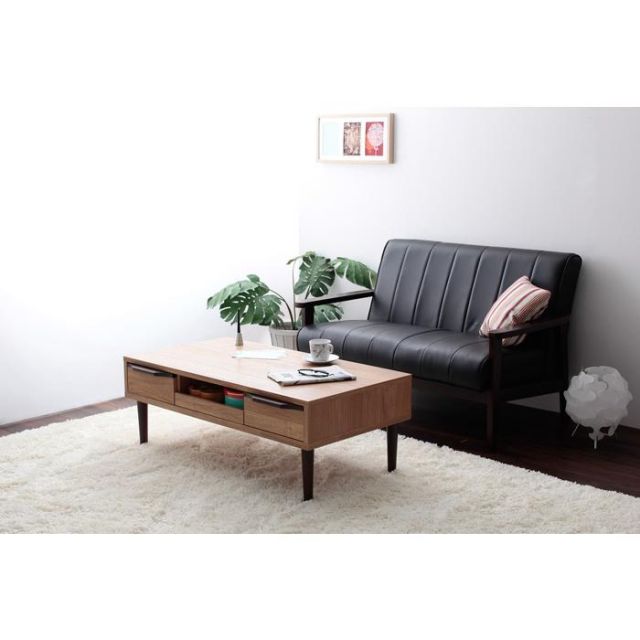 スーパSALE10倍＆4時間限定10％OFF ケルン 棚付きセンターテーブル　１０４cm