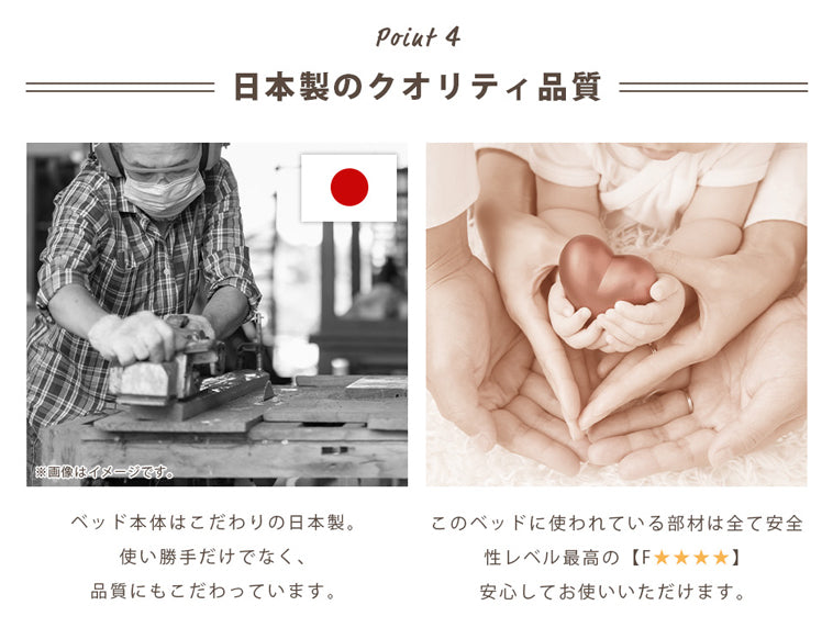 収納付きベッド (ベッドフレームのみ) ベッド ショートシングル ショートセミシングル チェストベッド　コンセント付き ひとり暮らし 日本製 宮付き ホワイト