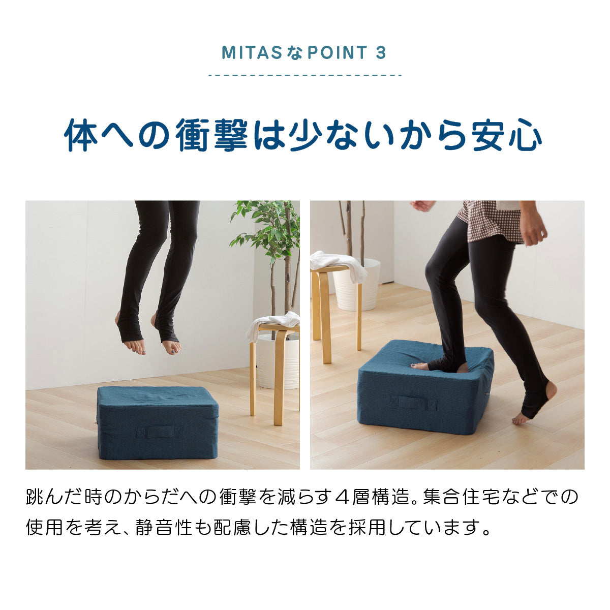 MITAS イエトレ　トランポリンクッション 45x45x20cm