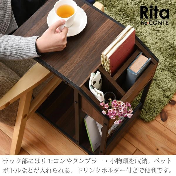 Rita サイドテーブル ナイトテーブル ソファ 北欧 テイスト 木製 金属製 スチール 北欧風ソファサイドテーブル おしゃれ 可愛い