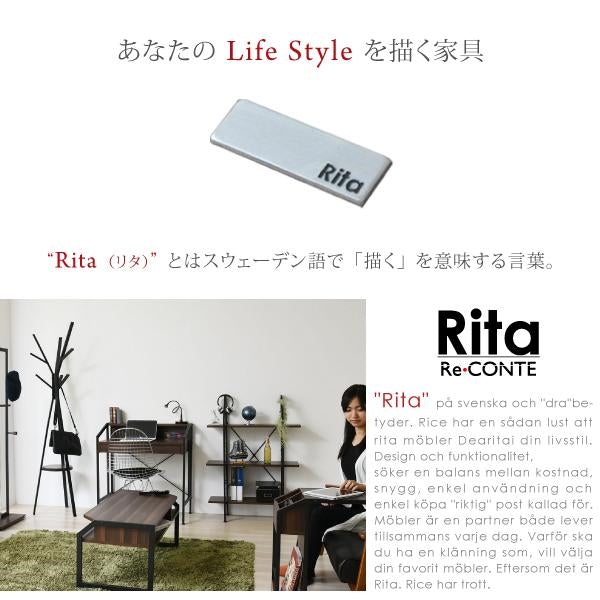 ポールハンガー ハンガー ラック 北欧 テイスト デザイン Rita 北欧風ポールハンガー おしゃれ 木製 スチール ホワイト ブラック