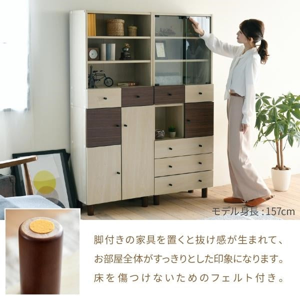 チェスト 木製 ラック ディスプレイ 幅60 奥行30 高さ85 衣類 収納 リビングボード ルーター シンプル かわいい ブラウン ベッドサイド 一人暮らし リビング収納