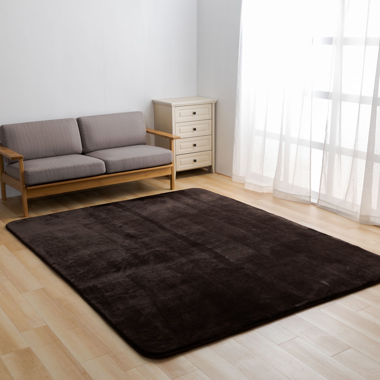 MITAS ごろ寝が気持ちいい高反発ラグ 極厚25mm厚 フランネルラグ 130×185cm | 185×185cm | 200×250cm