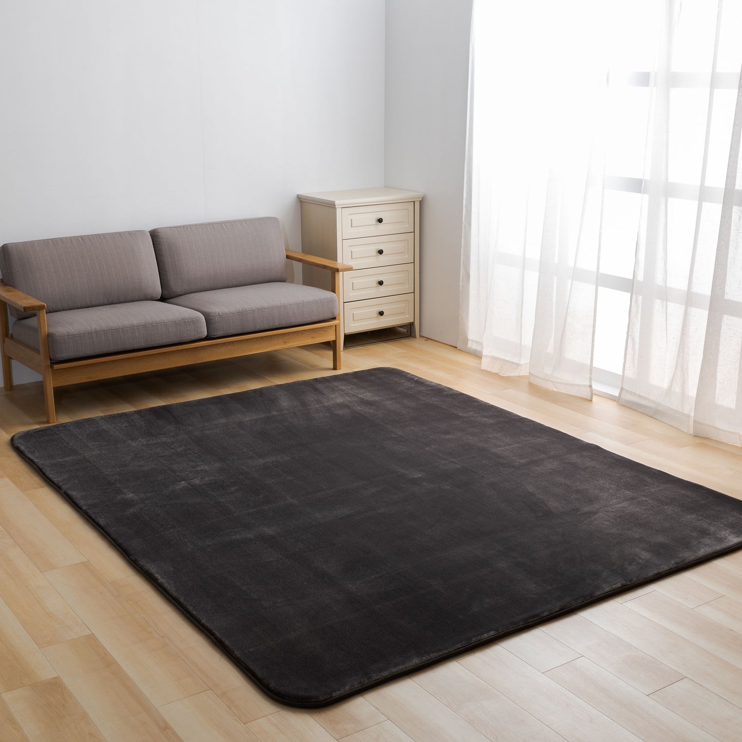 MITAS ごろ寝が気持ちいい高反発ラグ 極厚25mm厚 フランネルラグ 130×185cm | 185×185cm | 200×250cm