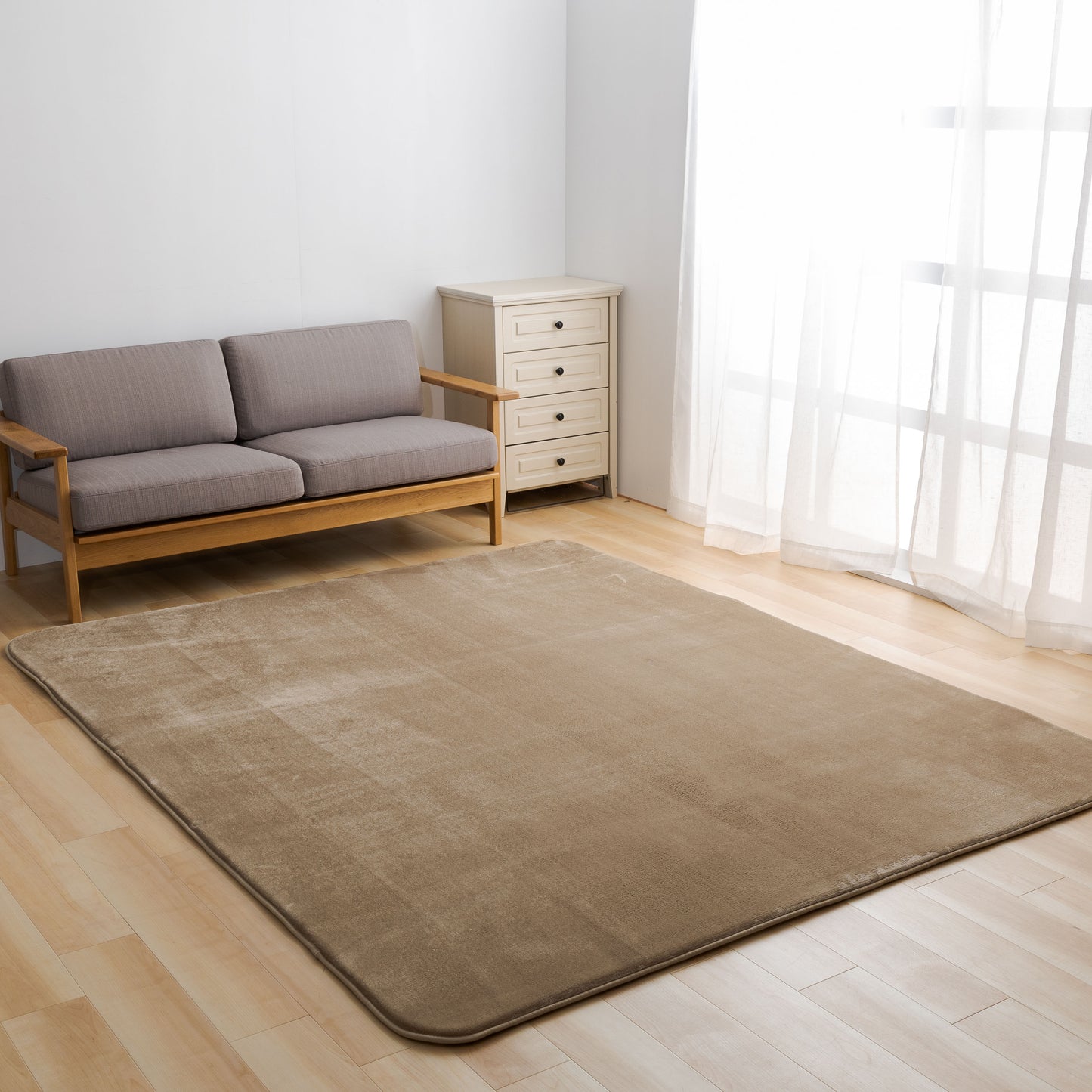 MITAS ごろ寝が気持ちいい高反発ラグ 極厚25mm厚 フランネルラグ 130×185cm | 185×185cm | 200×250cm