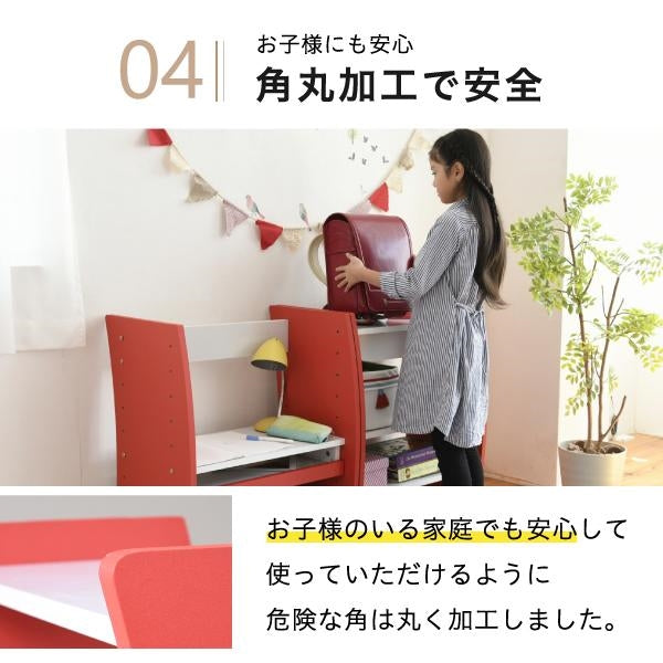 PCデスク コンパクト WAVY ロータイプ ハイタイプ スリム 省スペース スライドテーブル 収納 高さ調節 ホワイト ブラウン 赤 ナチュラル 組み換え