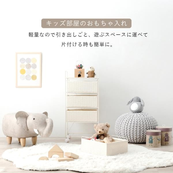 MITAS ランドリー収納　RAN-2435 幅40cm 棚4段