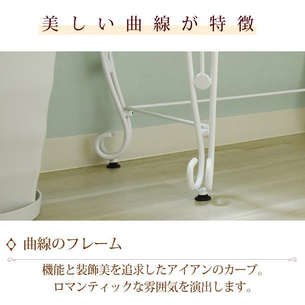 ヨーロッパ風 ロートアイアン 家具 ミニデスク シンプルデスク 幅76.5 奥行47 引き出し 付き アイアン 脚 アンティーク風