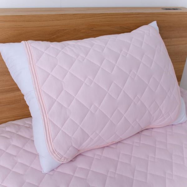 MITAS 熱中症対策 接触冷感 綿COOL枕パッド 50×50cm Q-max 0.3 ひんやり　洗える 熱帯夜対策 節電 ドライコットン