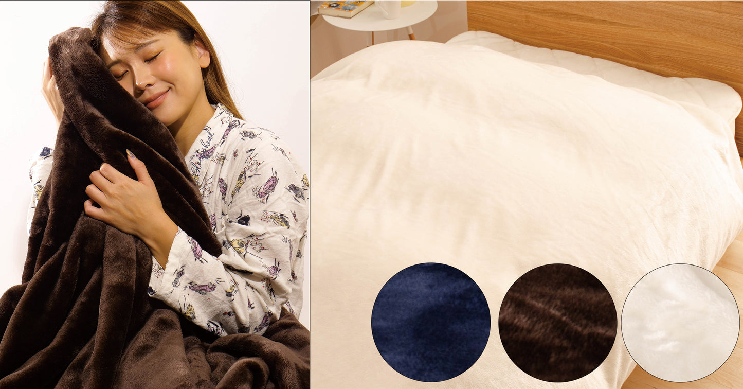 MITAS 毛布にもなる掛けふとんカバー（布団を包める毛布）シングル／セミダブル／ダブル