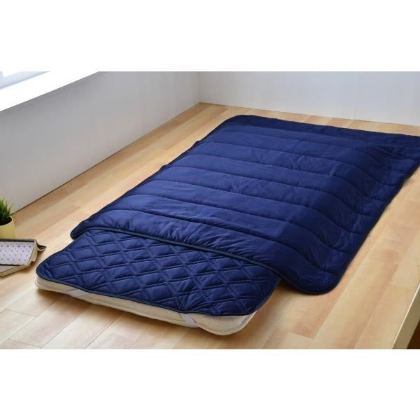 MITAS Q-MAX　0.505　接触冷感＆やわらかパイル リバーシブルケット　シングルサイズ 140ｘ200cm 洗える抗菌防臭わた使用 熱帯夜対策