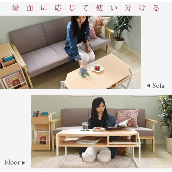 テーブル ローテーブル Rita 北欧風センターテーブル 北欧 テイスト おしゃれ 木製 スチール ホワイト ブラック