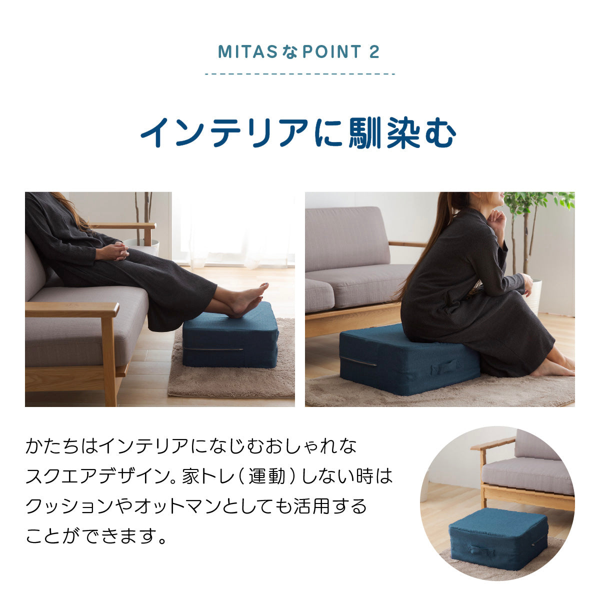 MITAS イエトレ　トランポリンクッション 45x45x20cm
